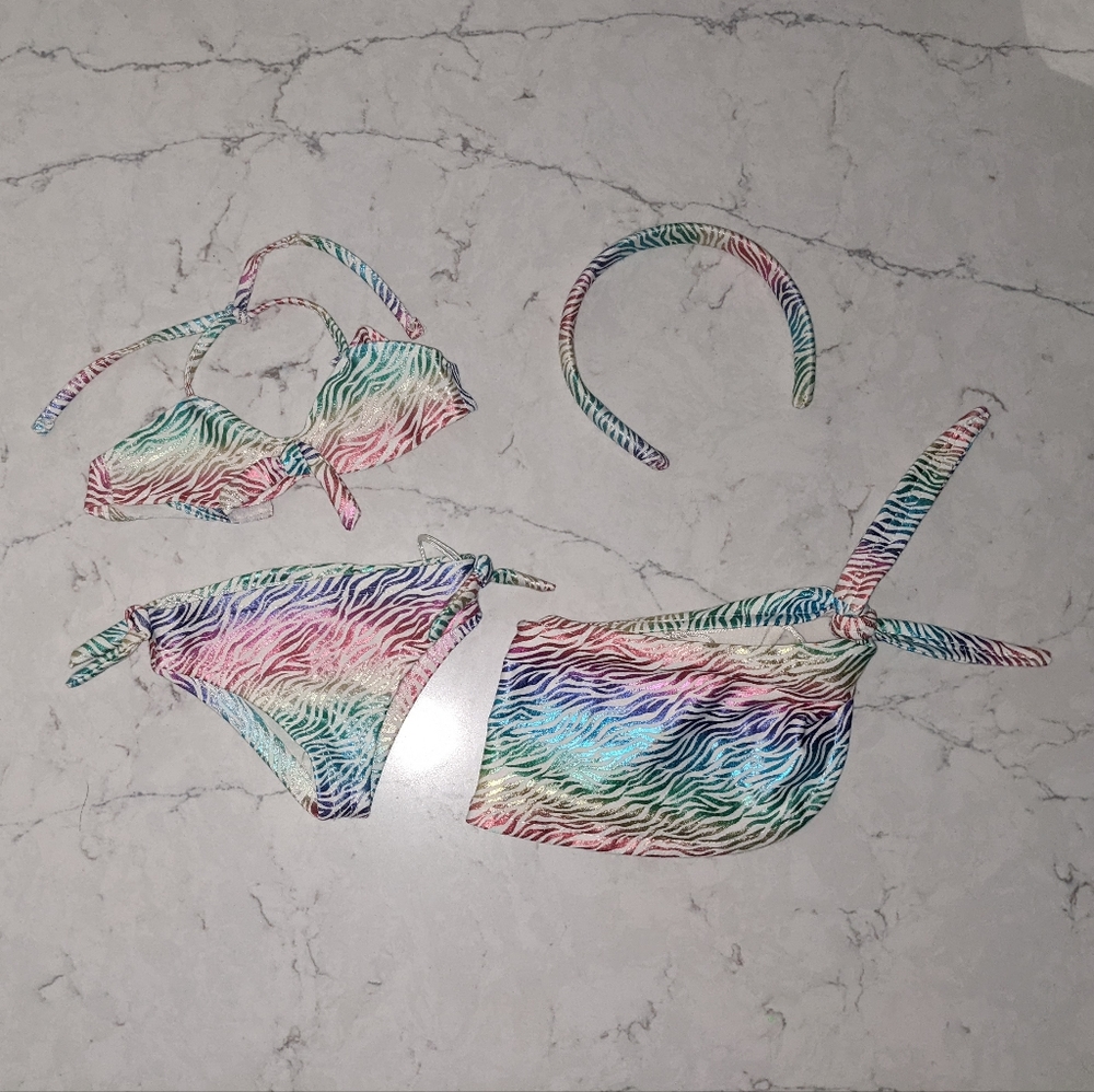 Build-a-bear Rainbow Bikini